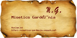 Misetics Gardénia névjegykártya